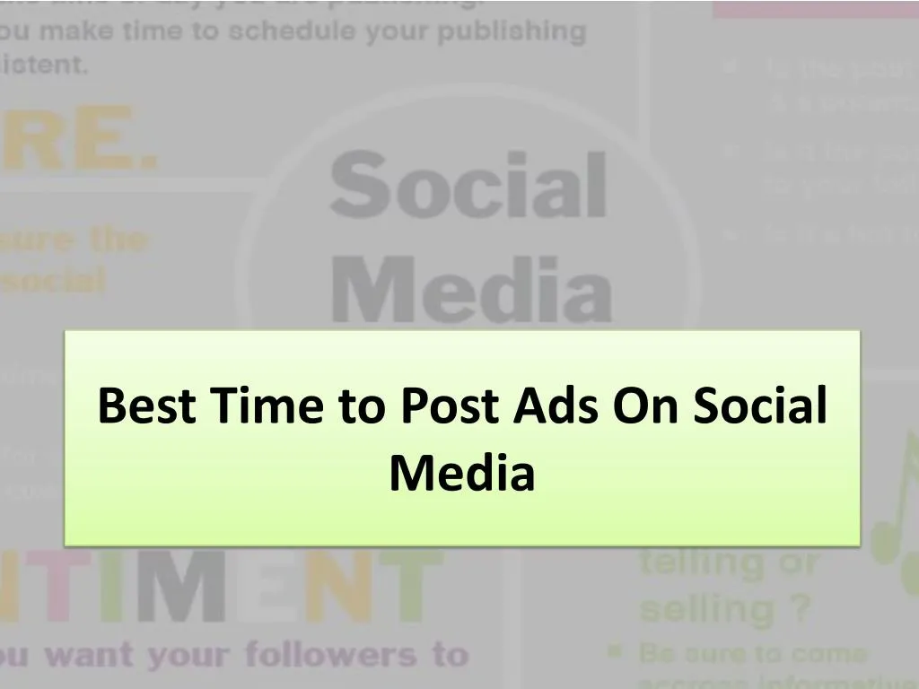 best time to post ads on social media