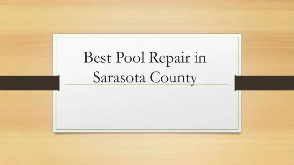 best pool repair in sarosata country