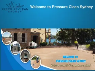 High Pressure Cleaning Services in Sydney