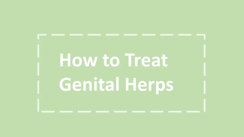 how to treat genital herps