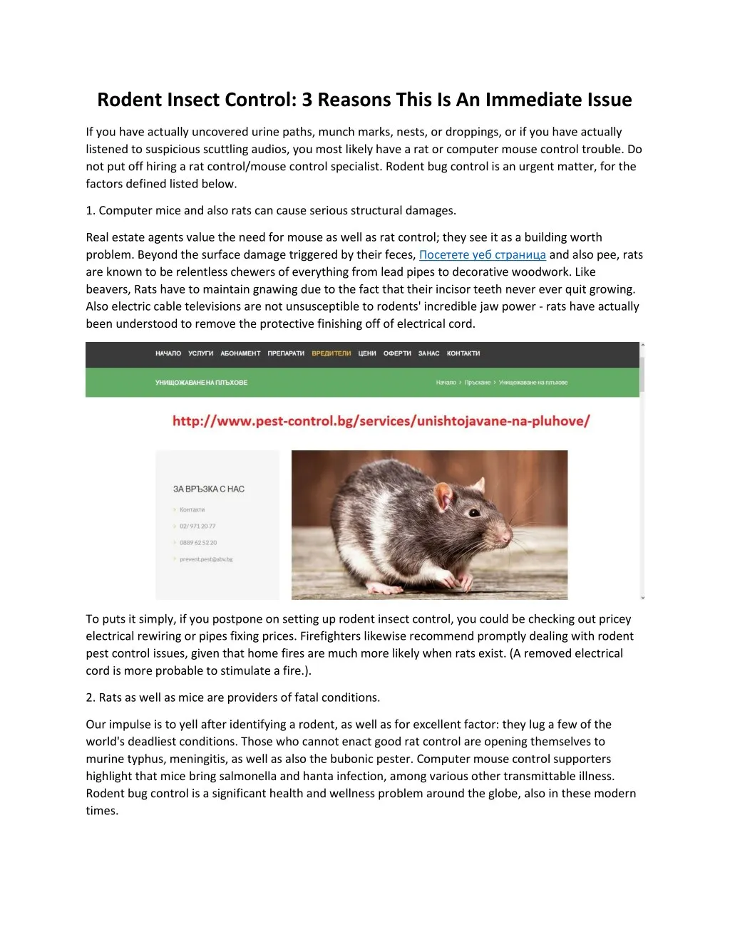 rodent insect control 3 reasons this