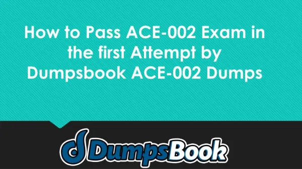 ACE-002 Dumps