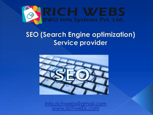 SEO company in Bangalore, SEO, Best SEO Company in India, Best SEO service Provider. | Rich Webs | RWO Info Systems Pvt