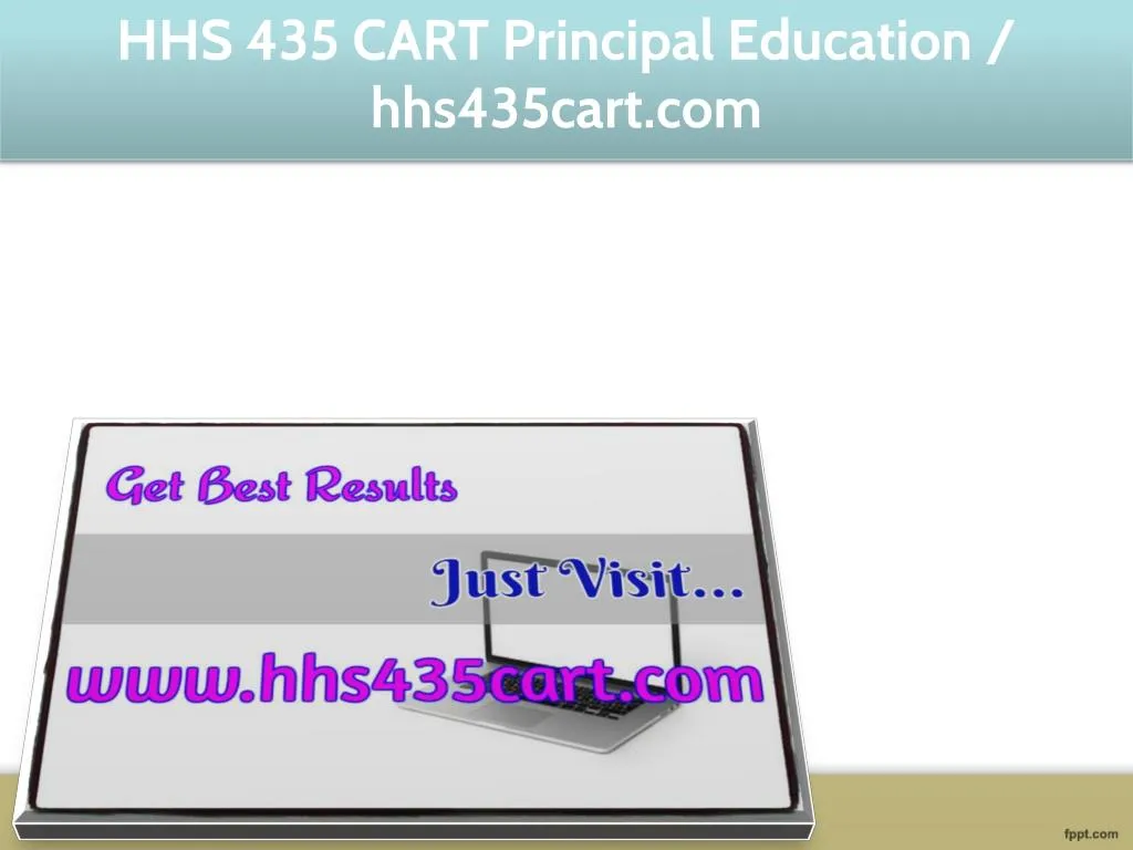 hhs 435 cart principal education hhs435cart com