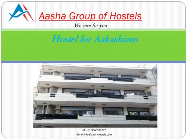 Top Hostels for Aakashians in New Delhi| Aasha hostel -