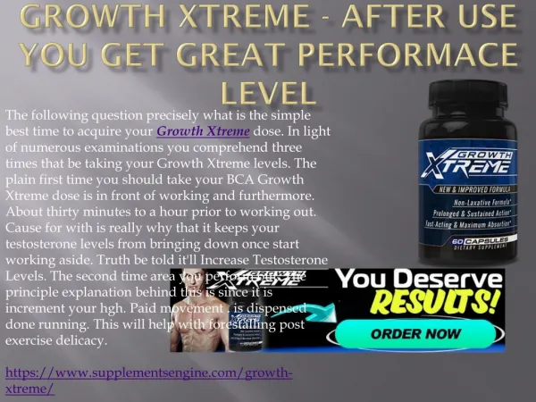 Growth Xtreme - Improve Your Bed Drive