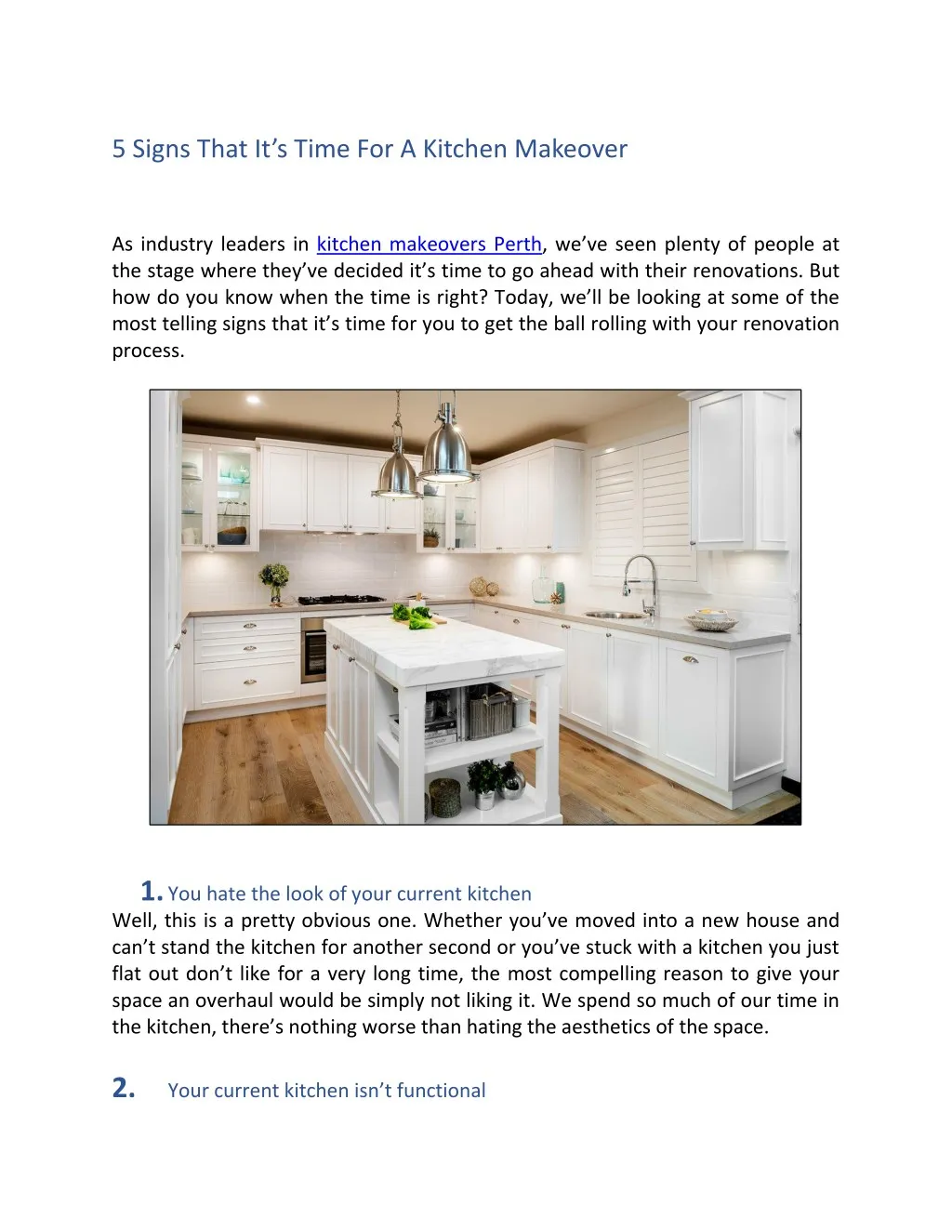 5 signs that it s time for a kitchen makeover