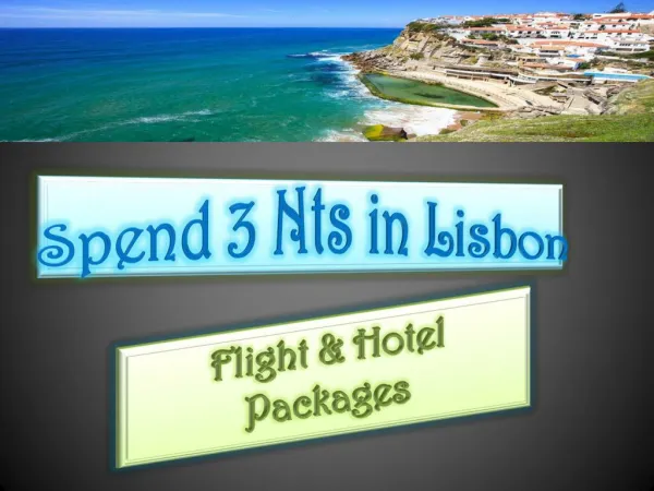 Spend 3 Nts in Lisbon