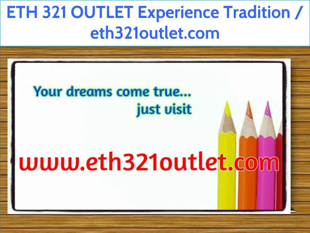 eth 321 outlet experience tradition eth321outlet