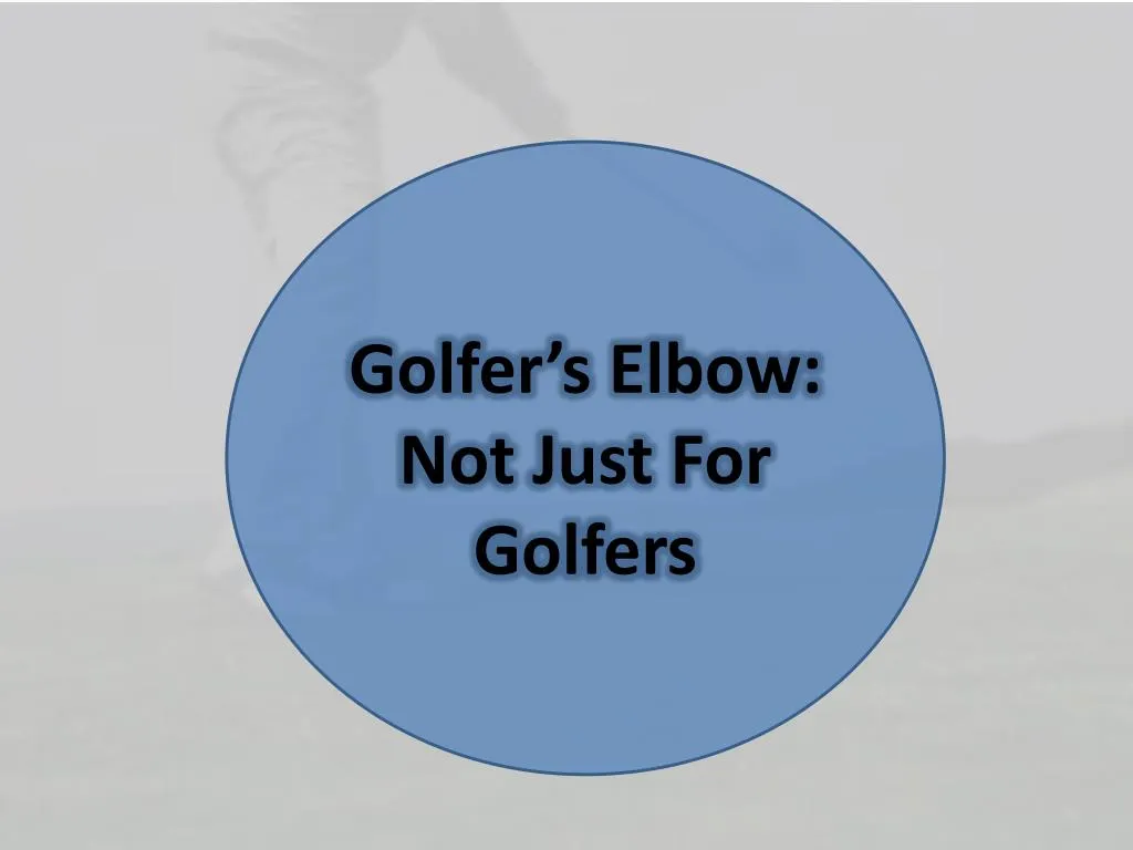 golfer s elbow not just for golfers