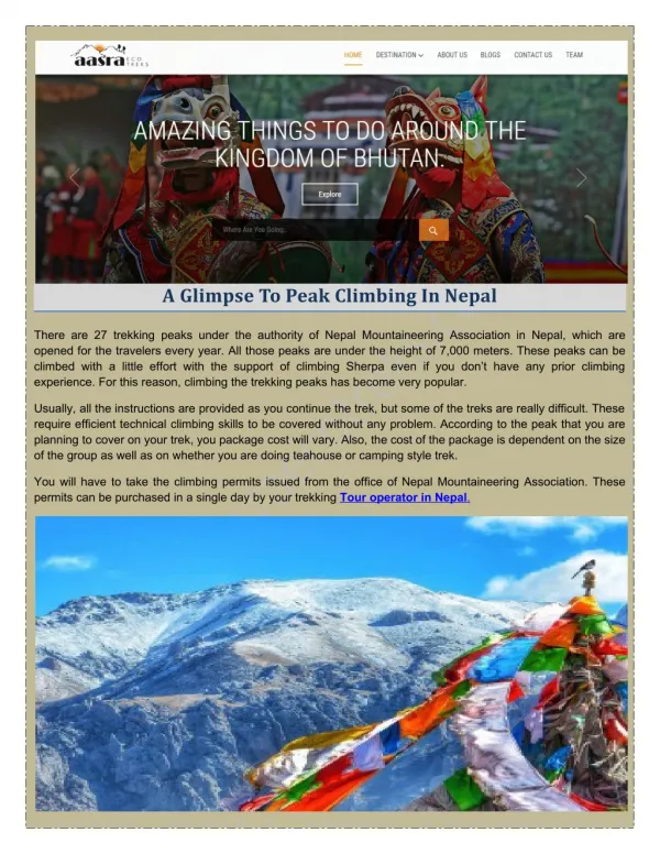 Do you Need a good Trekking holiday in Nepal