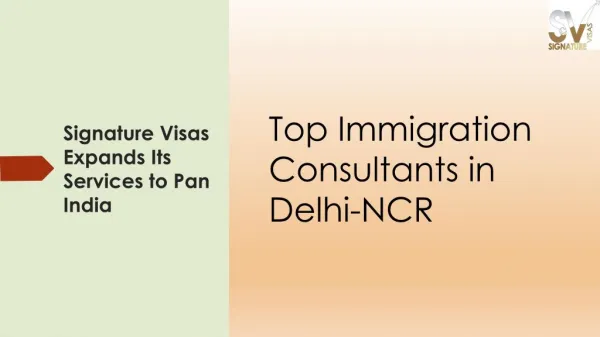 Signature Visas Expands Its Services to Pan India