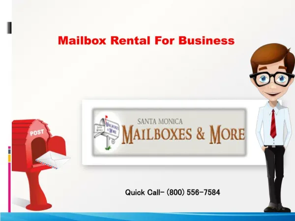 Mailbox Rental For Business Address