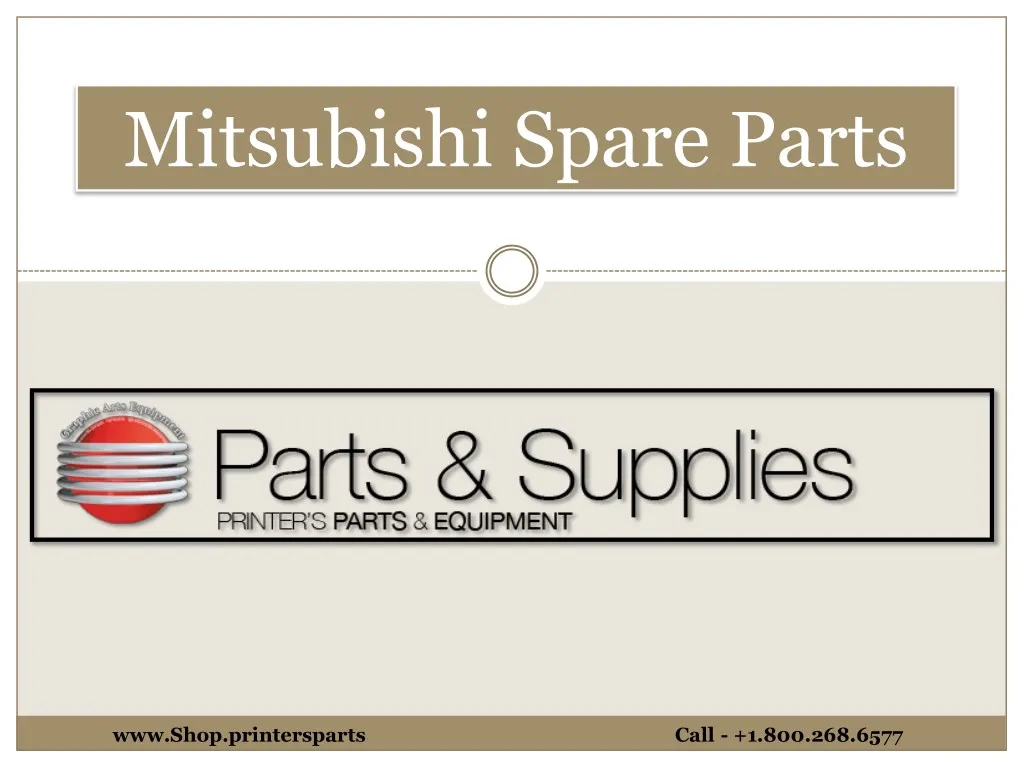 mitsubishi spare parts