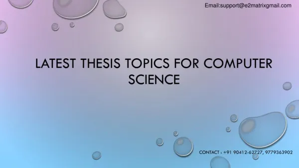 latest research topics in computer science