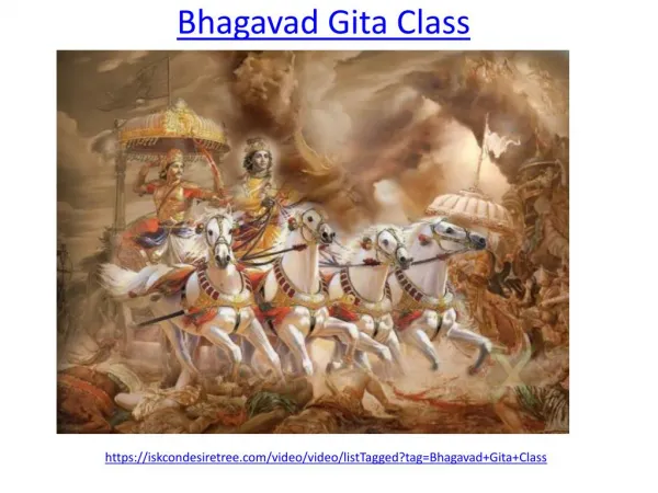 bhagavad gita class