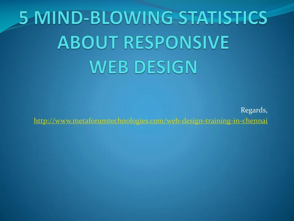 5 mind blowing statistics about responsive web design