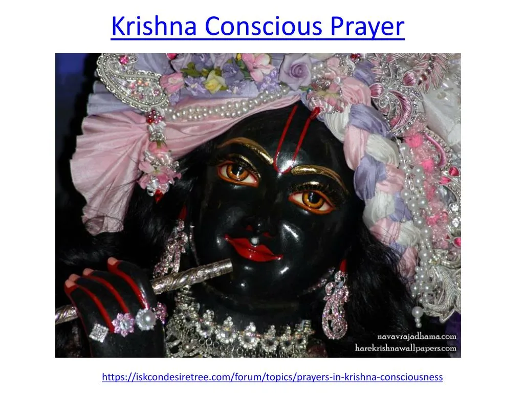 krishna conscious prayer