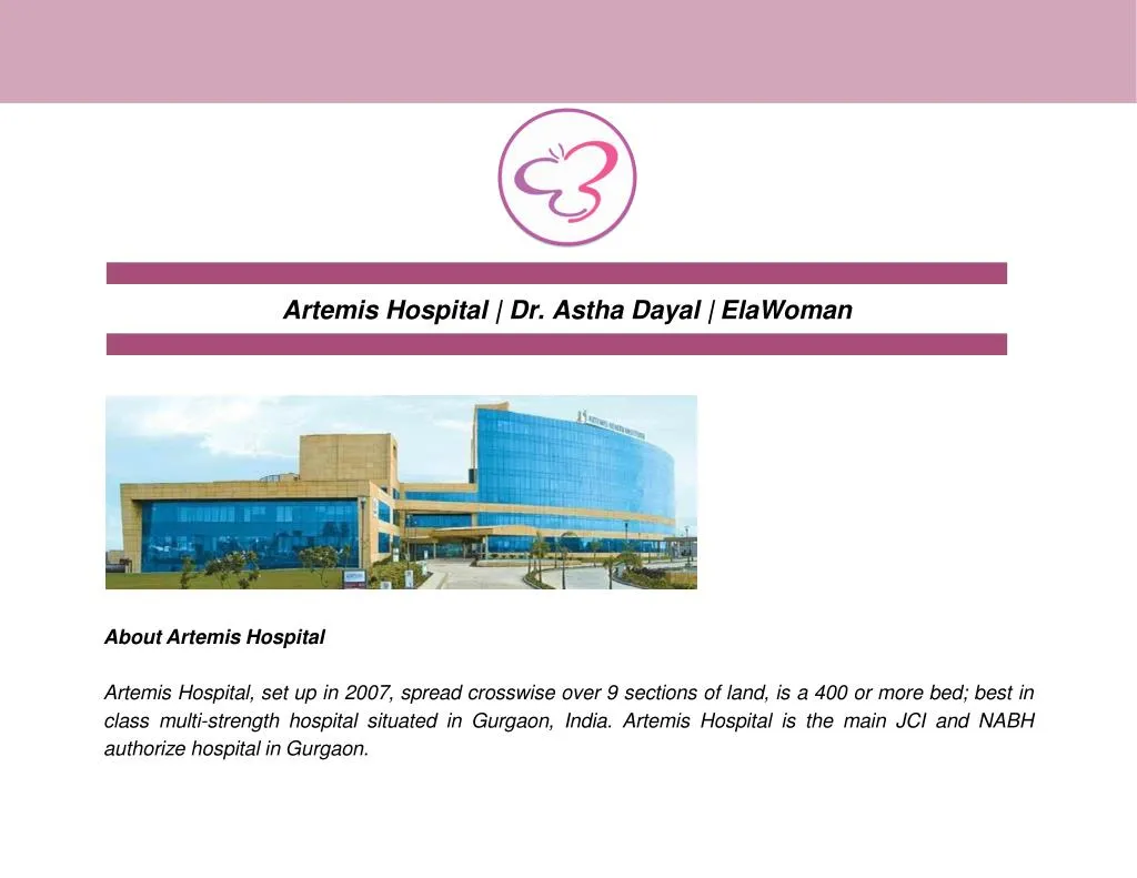 artemis hospital dr astha dayal elawoman