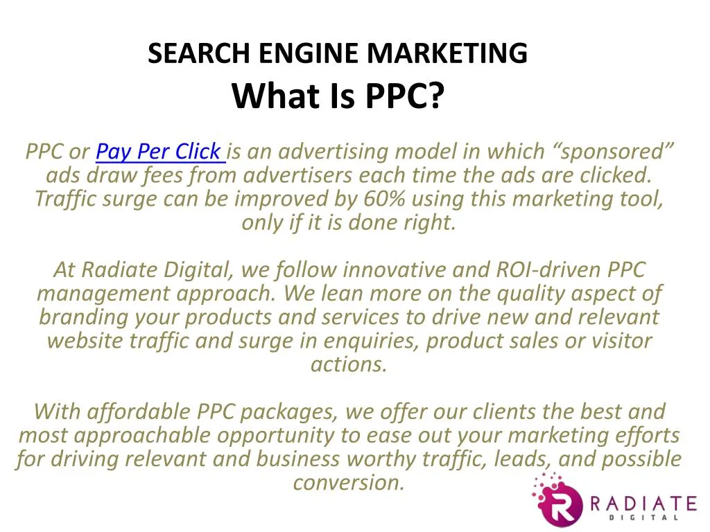 search engine marketing what is ppc