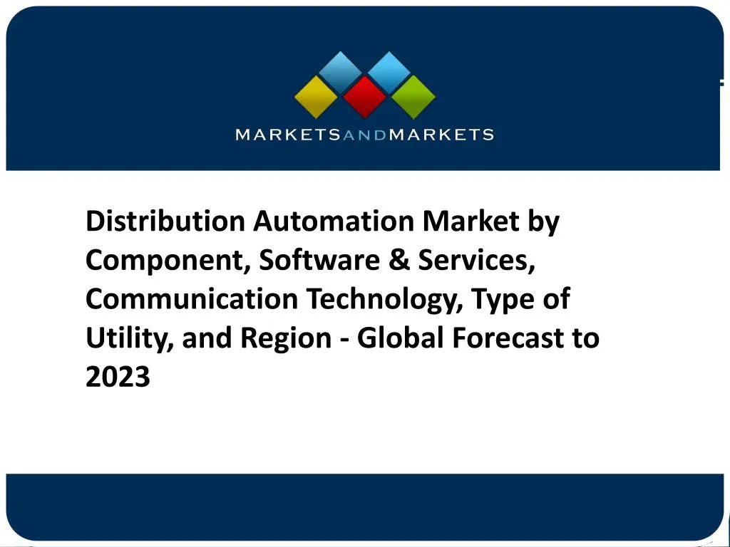 distribution automation market by component