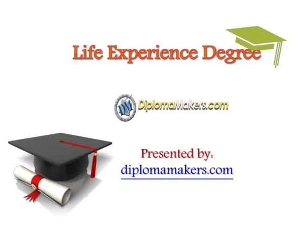 Life Experience Degree - Diploma Makers