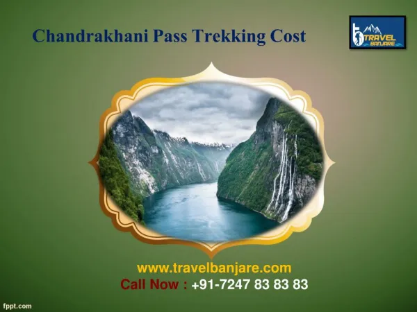 Chandrakhani Pass Trekking Cost with Travel Banjare