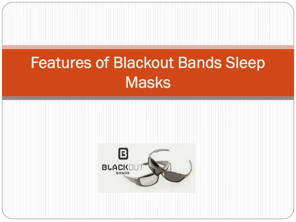 features of blackout bands sleep masks