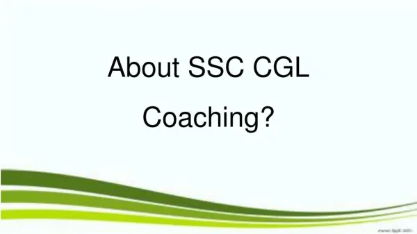 SSC CGL Coaching Center in Telangana