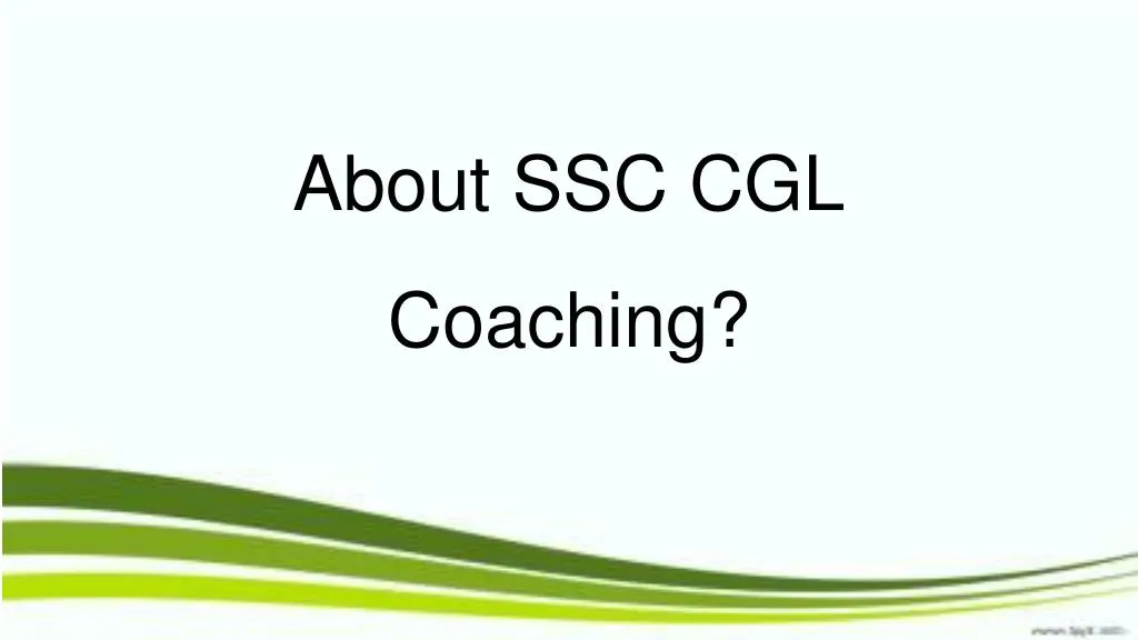 about ssc cgl coaching