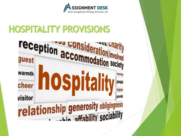 Detailed Report on Hospitality Marketing Service Sector