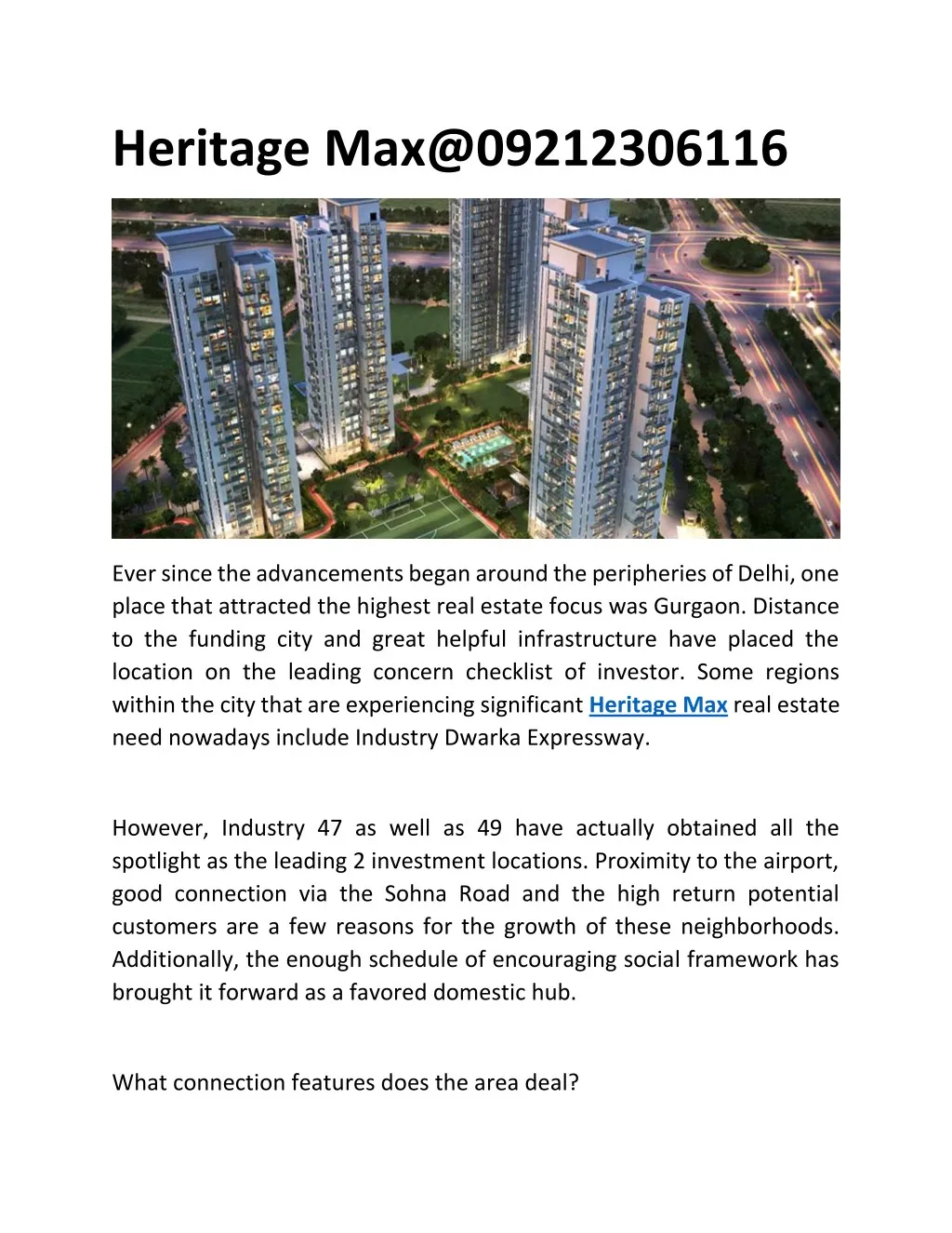 heritage max@09212306116