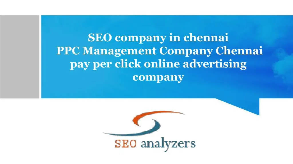 seo company in chennai ppc management company chennai pay per click online advertising company