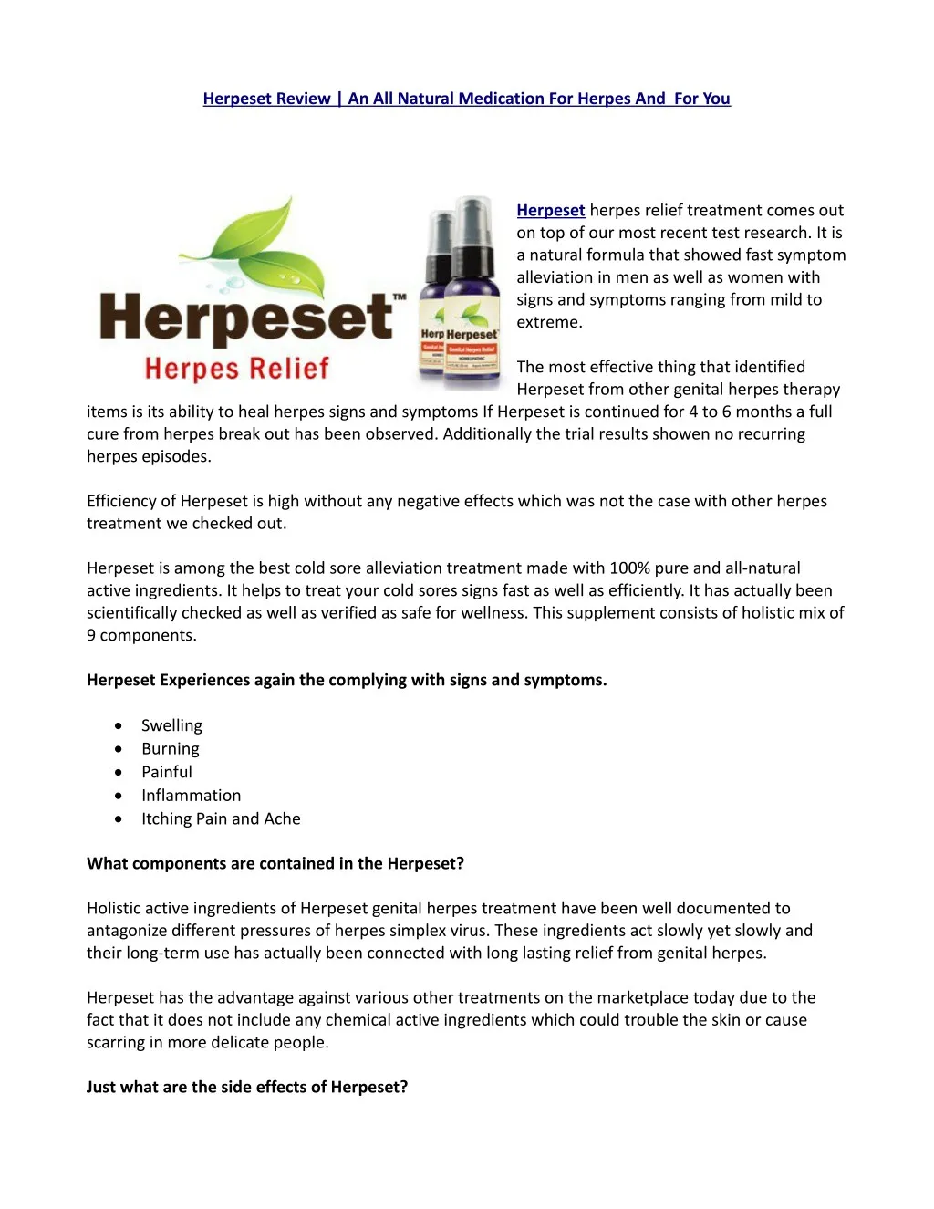 herpeset review an all natural medication