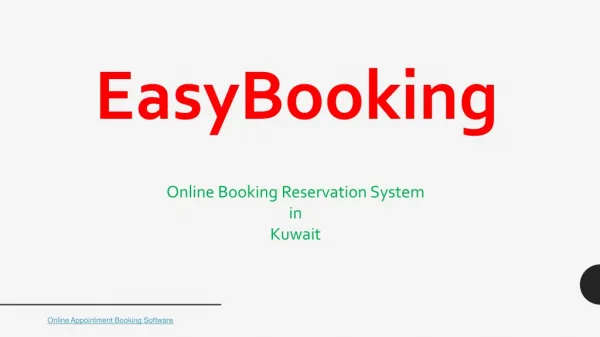 Online Booking Reservation System in Kuwait | Best Booking Reservation Software