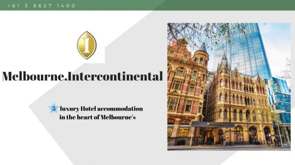 Luxurious Accommodation in Melbourne