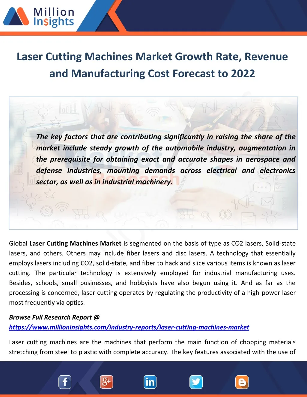laser cutting machines market growth rate revenue