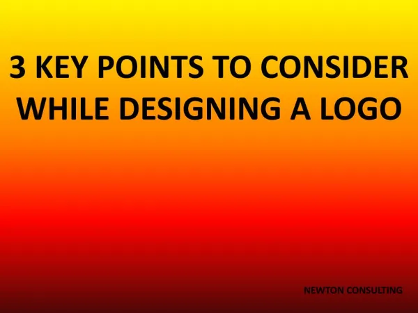 3 Key Points To Consider While Designing a Logo