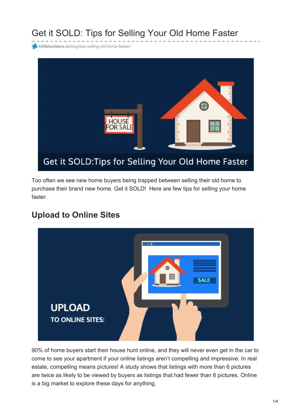get it sold tips for selling your old home faster