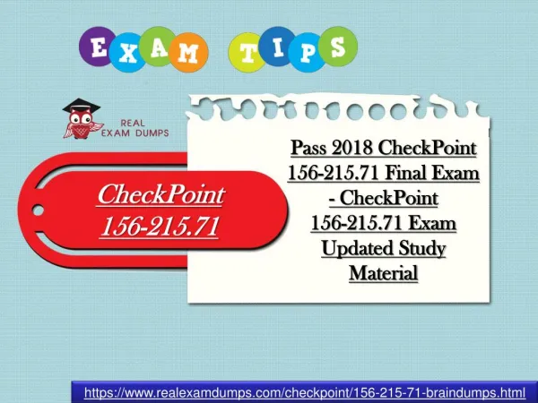Get Verified CheckPoint 156-215.71 Study Material - 156-215.71 Exam Dumps Realexamdumps.com