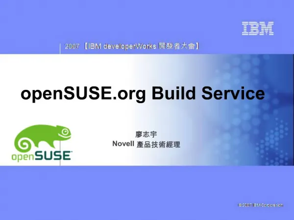 OpenSUSE Build Service