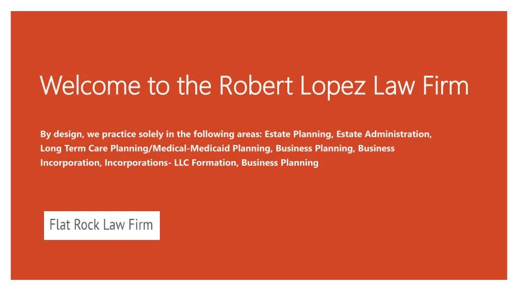 welcome to the robert lopez law firm