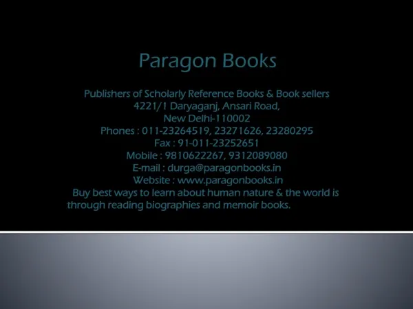Paragon Books Onlinestore
