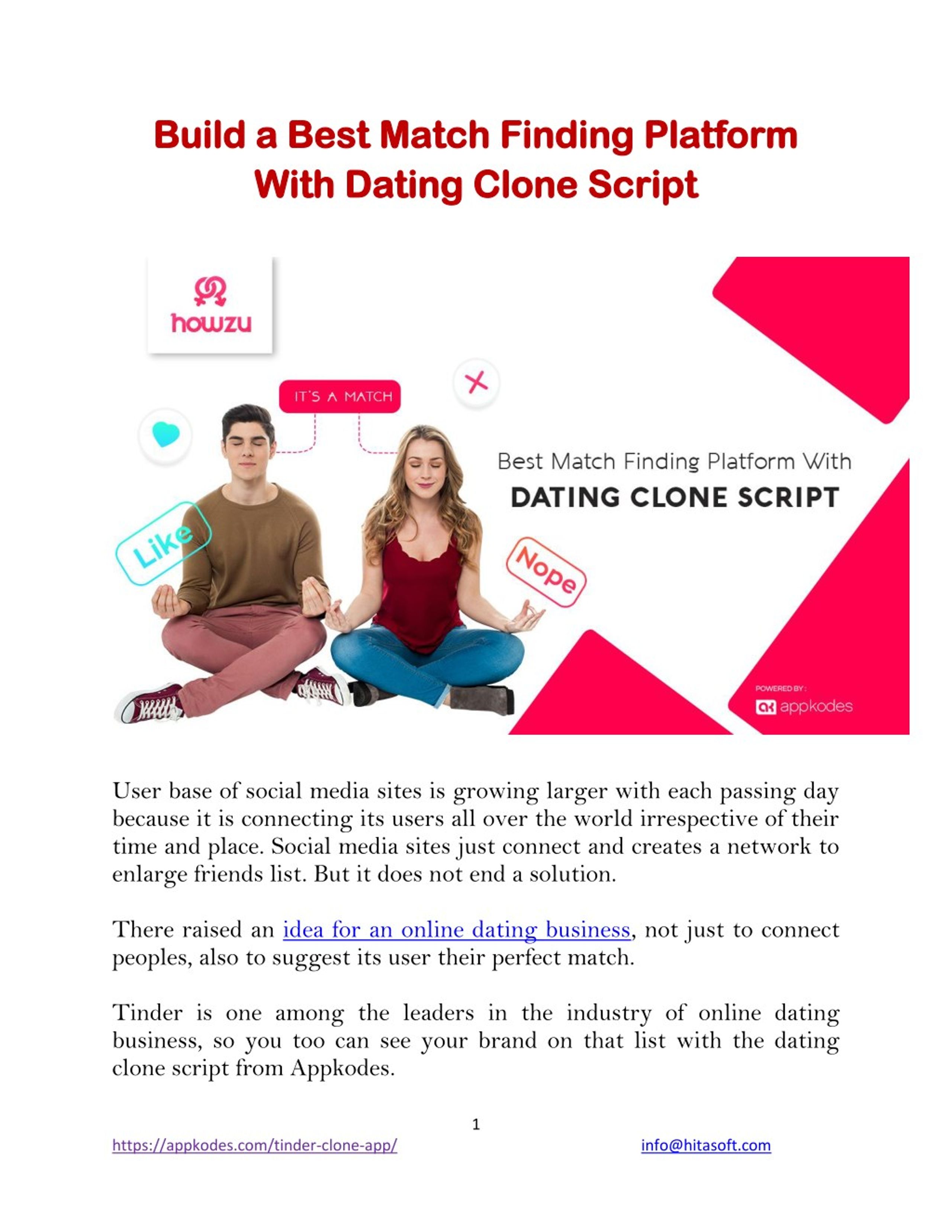 PPT - Build a Best Match Finding Platform With Open Source Dating ...