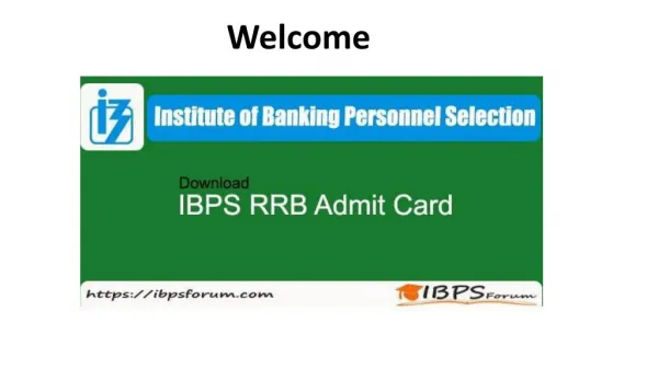 Download IBPS RRB Admit Card 2018 For Officer Scale I, II, II Examination