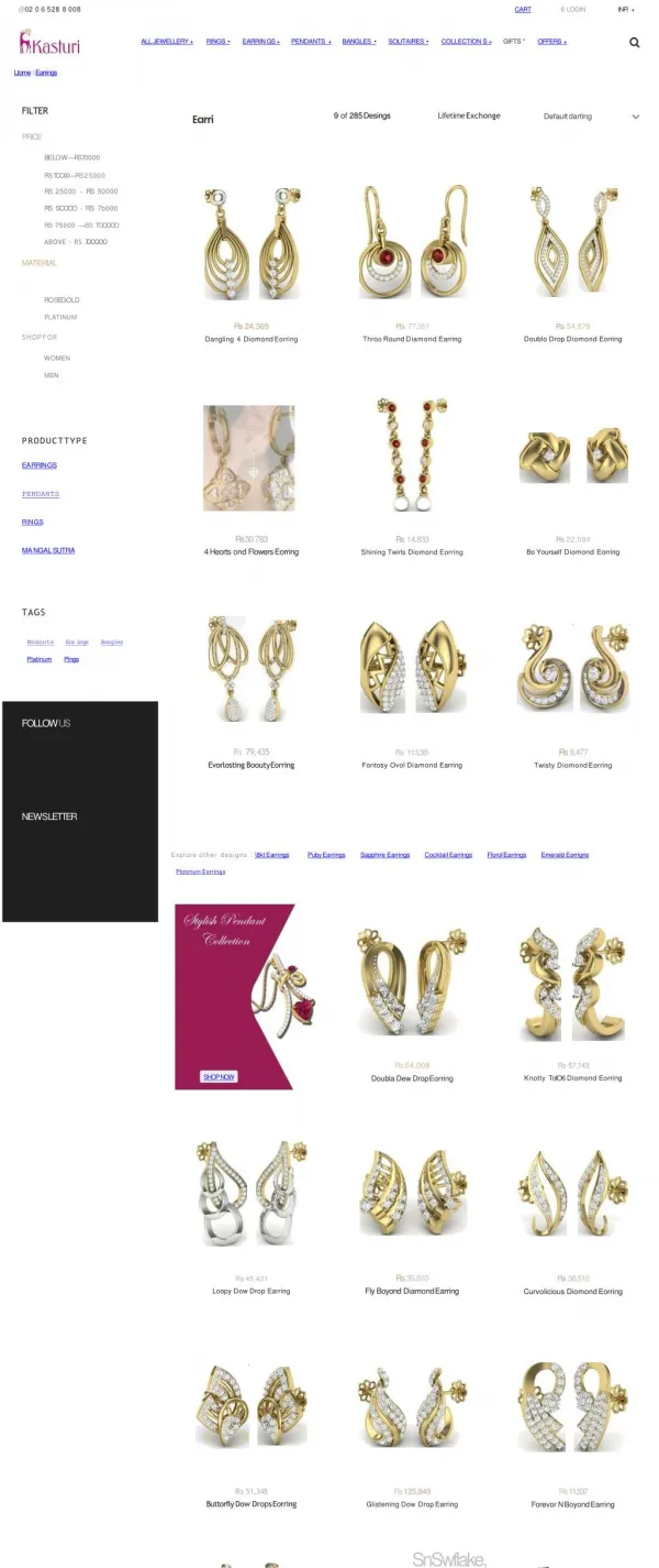 Buy New Earring Design Online in India