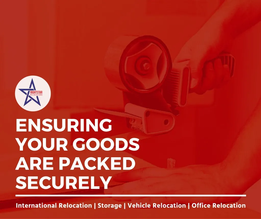 ensuring your goods are packed securely