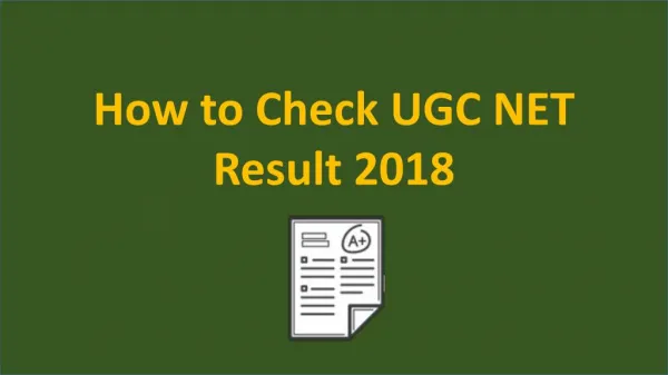 How to Check UGC NET Result?