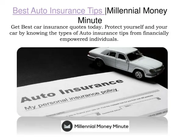 Best Auto Insurance Tips for Beginners