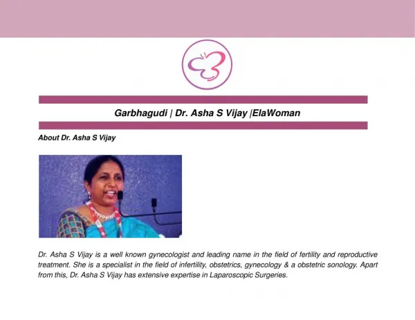 Garbhagudi | Dr. Asha S Vijay |ElaWoman